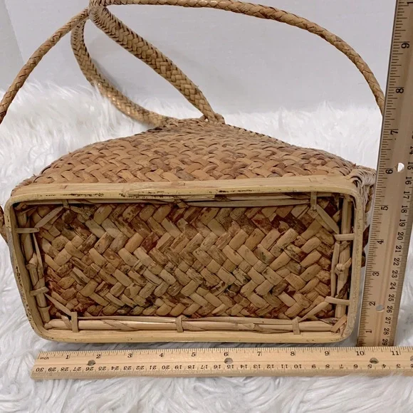 Chic Woven Backpack in Tan - Picture 8 of 10